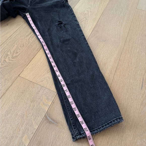 Abercrombie & Fitch The Dad High Rise Black Jeans Size 4 - Picture 6 of 7